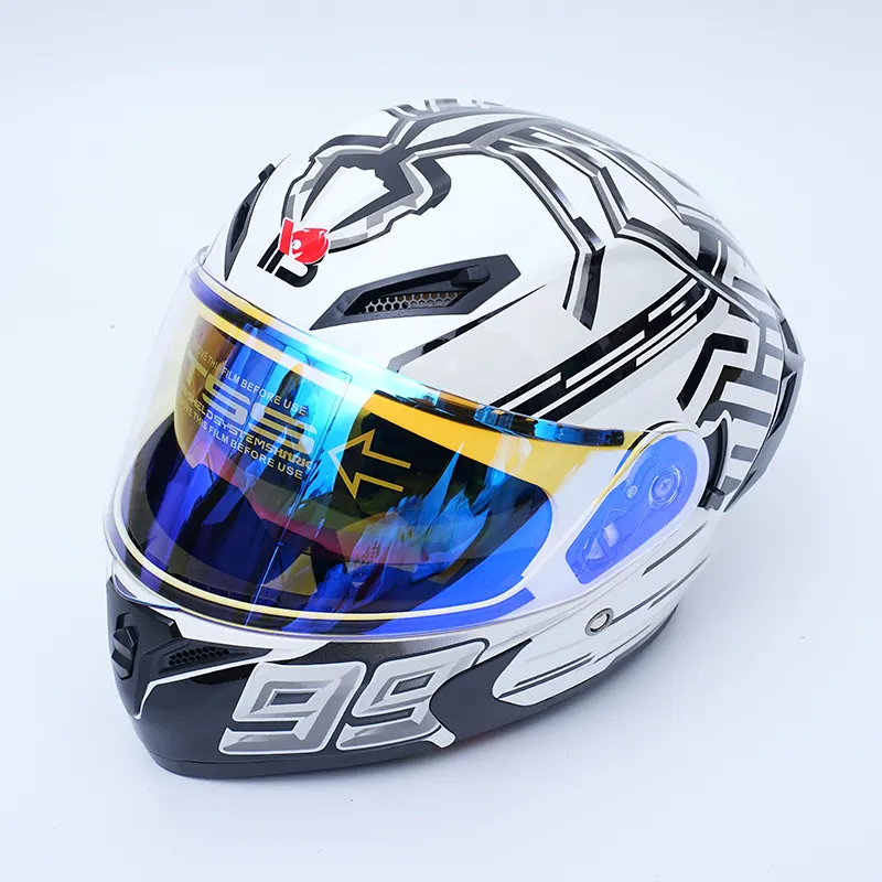 Grafisk Full Face motorcykelhjelm